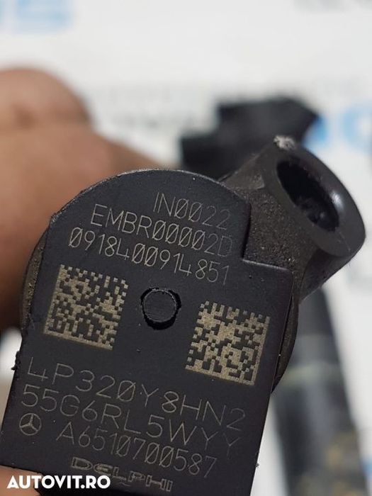 Injector Injectoare Mercedes Benz Clasa C 220CDI 170cp 2008 - 2014 COD  A6510700587