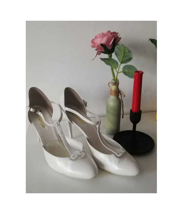 -75% Veronesse Pantofi piele naturala, mar. 39, toc 7.5, Trimit Gratis