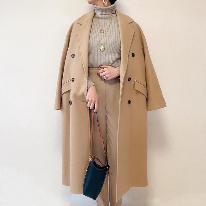 Palton oversize lana Zara Manteco