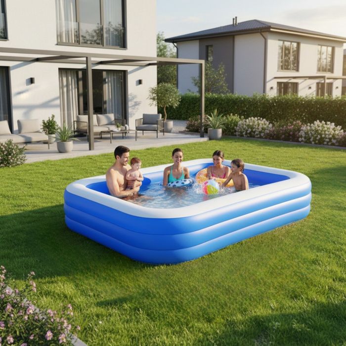 Голям надуваем семеен басейн