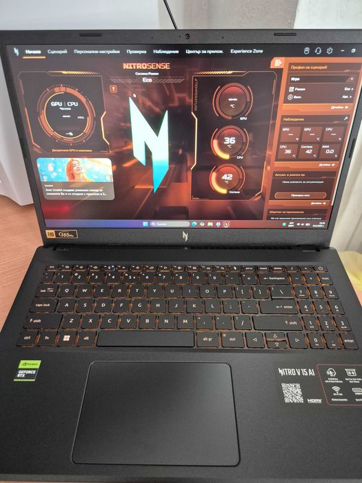 Acer Nitro V15 ANV15-42 / R5 7640HS / RTX 4050 / 16 RAM DDR5 / 512 NVME GEN 4