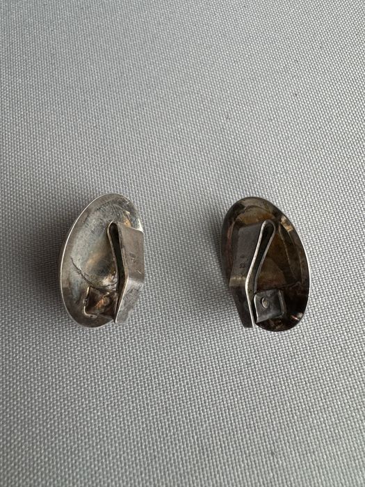 Cercei din argint si chihlimbar