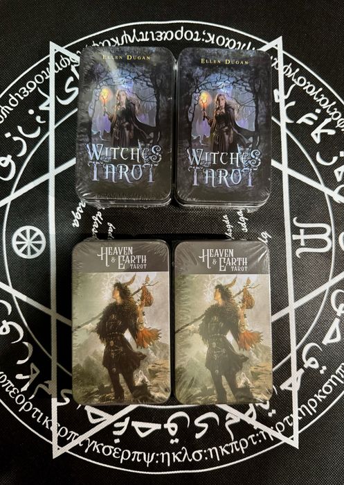 Новые карты таро в железном боксе, небо и земля и таро ведьмы