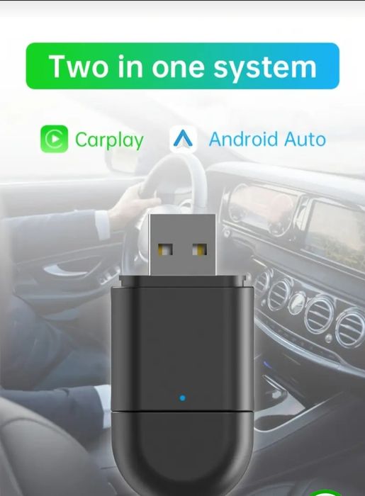Adaptor Carplay & android auto, wireless,masini 2019-2025 cu navigație