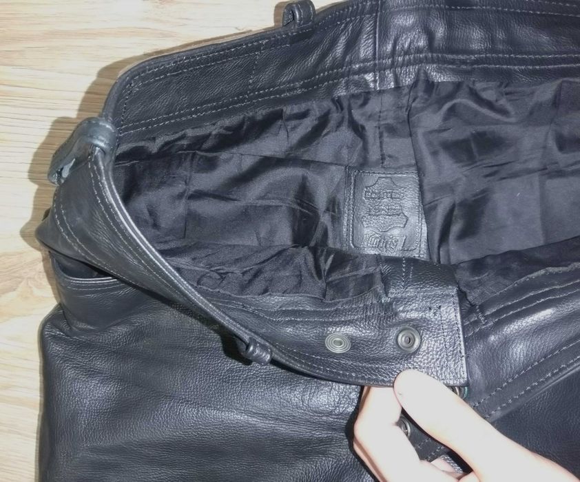 Мъжки панталони естествена кожа