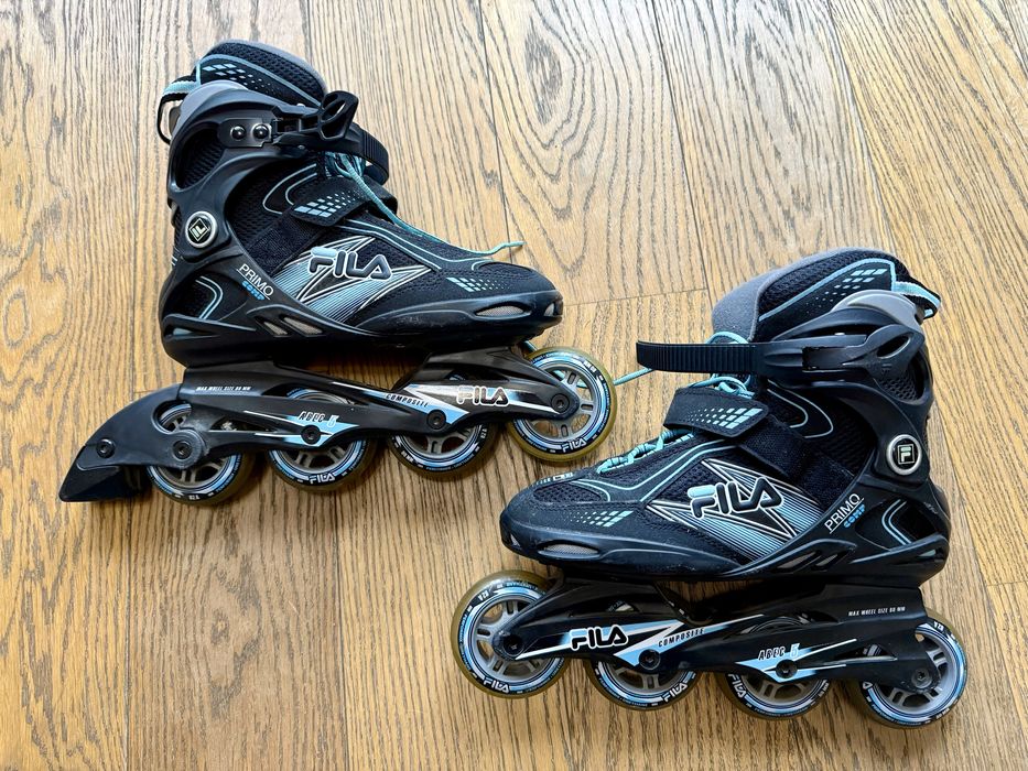 фитнес-ролики FILA Primo Comp Lady. Защита в подарок