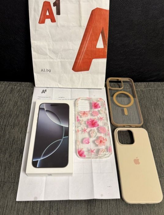 КАТО НОВ 256GB iPhone 16 Pro Max Гаранция A1 2027г. White | Бял