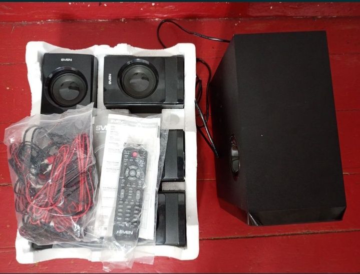 SVEN HT-200 – как новый!

Чистый и мощный звук 5.1