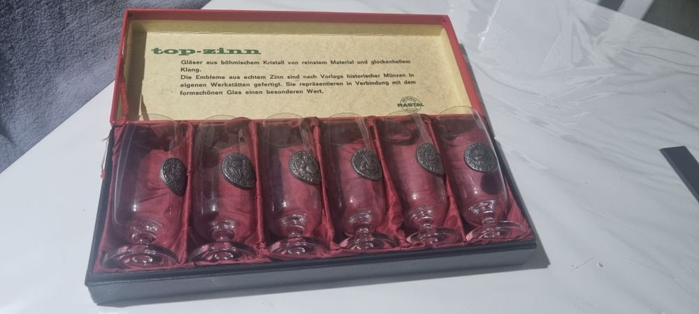 Top zinn 6 pahare vintage