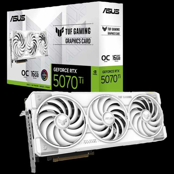 Видеокарта Asus TUF-RTX5070TI-O16G-WHITE-GAMING 16ГБ
