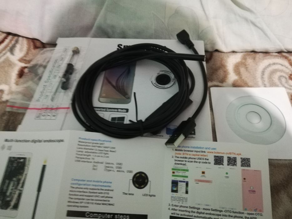 Camera endoscopica inspectie auto