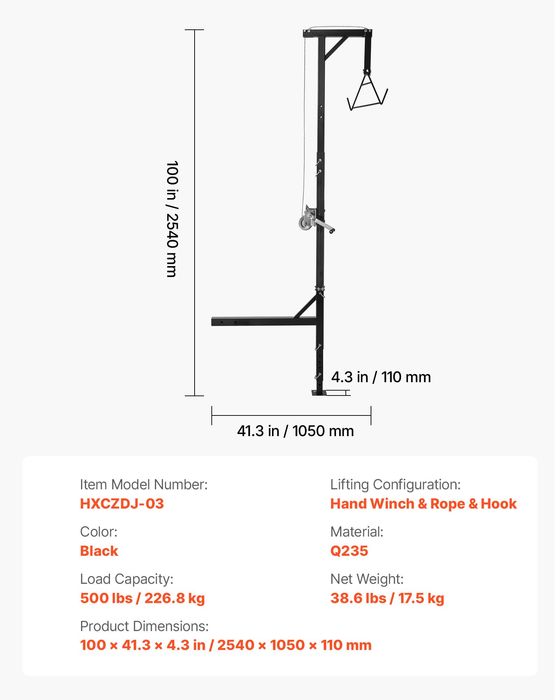 Macara Trofeu Auto 225 kg Pivot 360° inaltime Reglabila