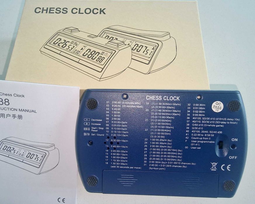 Шах часовник електронен