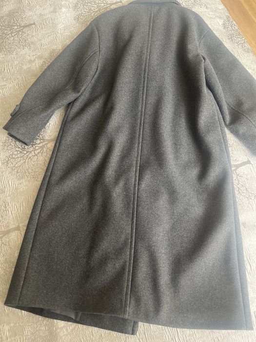 Пальто темно серый