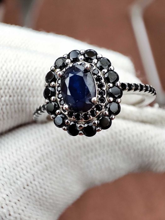 925 Inel Argint Cu Safir Masura 16.5