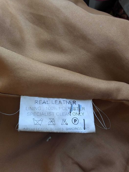 Geaca piele întoarsă bej bărbați  56