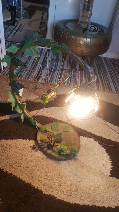 Veioza rustic facuta manual