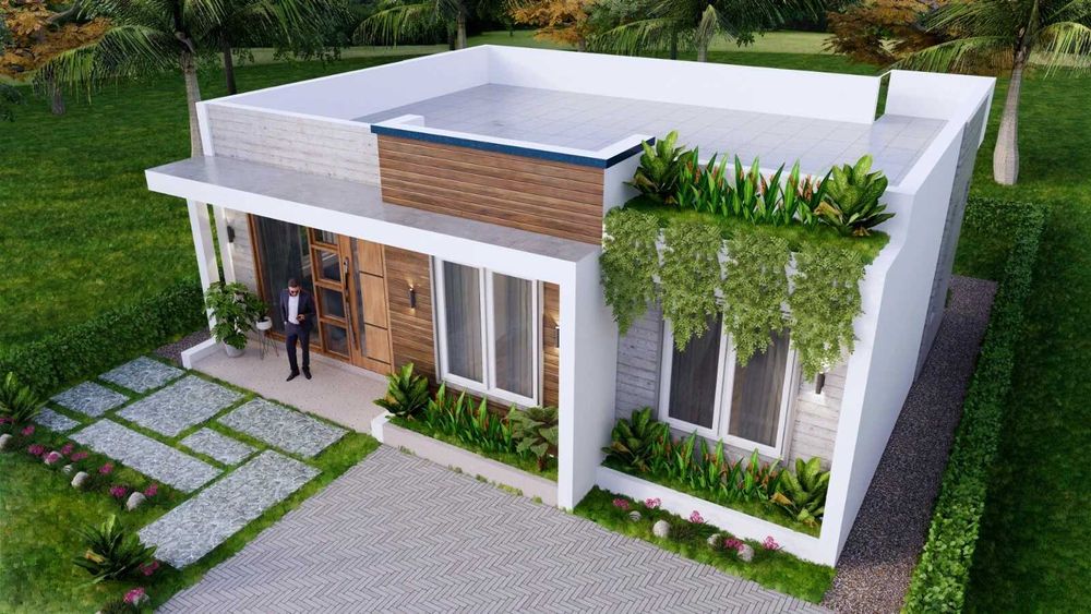 НА ИЗПЛАЩАНЕ - Евтина сглобяема къща с 2 спални, 80 кв. м