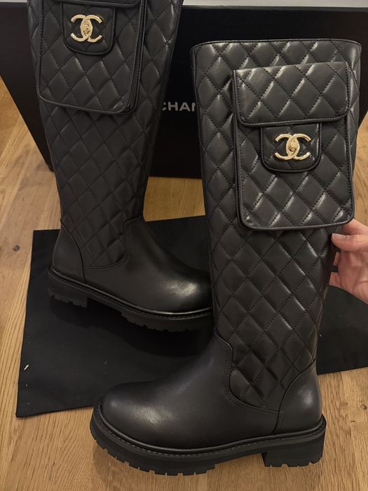 Chanel ботуши кожени