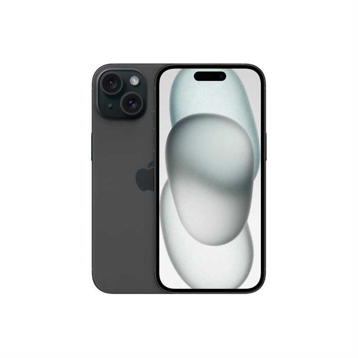 24М ГАР! НЕразпечатан! iPhone 15 Лизинг от 21€/мес Black черен 128gb