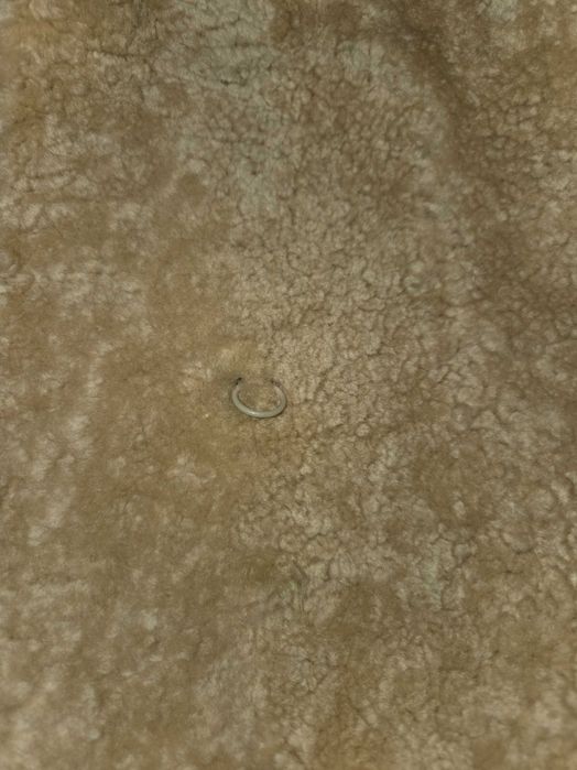 Палто от овча кожа и яка лисица.Ново