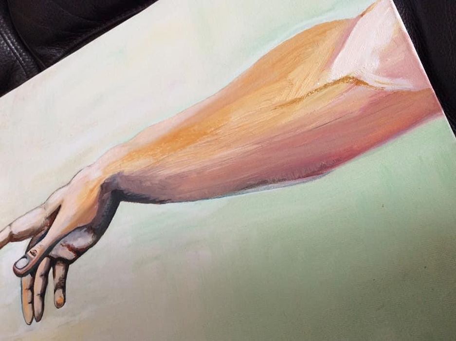 Картина с маслени бои, “Сътворението на света” на Микеланджело, Нова!