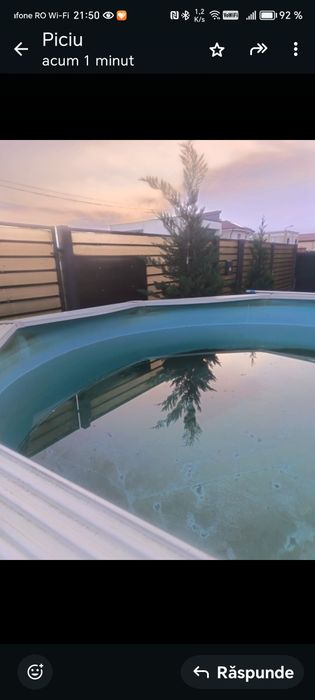 Piscina otel + motor/filtru