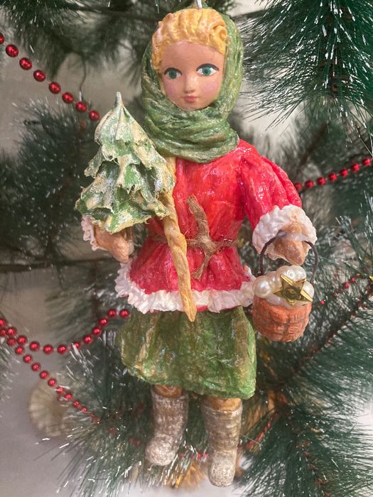 Ватные игрушки на елку