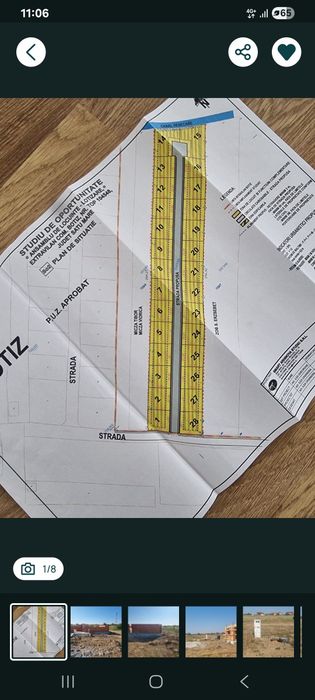 Teren  intravilan  cu puz aprobat locuri de case