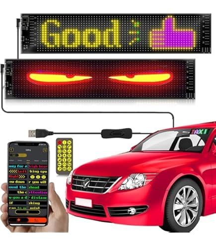 Panou LED Matrix Flexibil RGB, Control Aplicatie, Afisaj Publicitar 374x92mm,devil evies