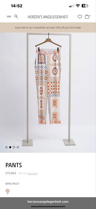 Pantaloni matase naturala marimea L