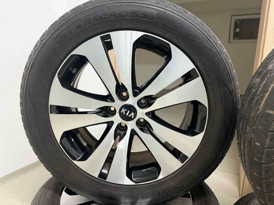 Jante originale KIA R18 5x114,3 500€ + anvelope 235/55R18 vară 200€