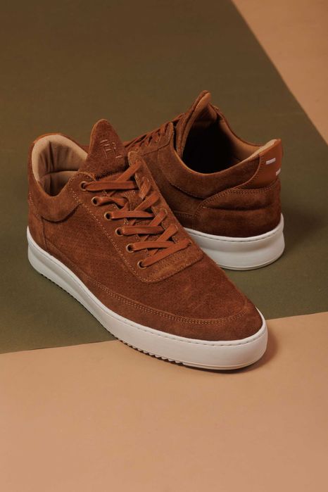 Filling Pieces Low Top Perforated Organic Brown 42