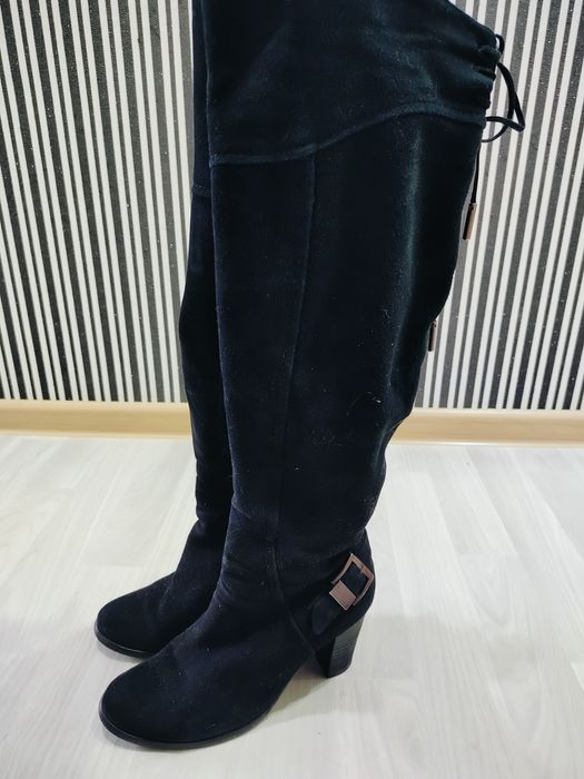 Продам сапоги замшевые