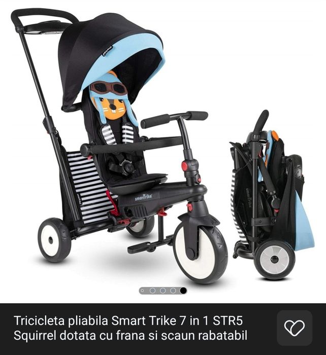 Tricicletă SmartTrike Squereel 7 în 1