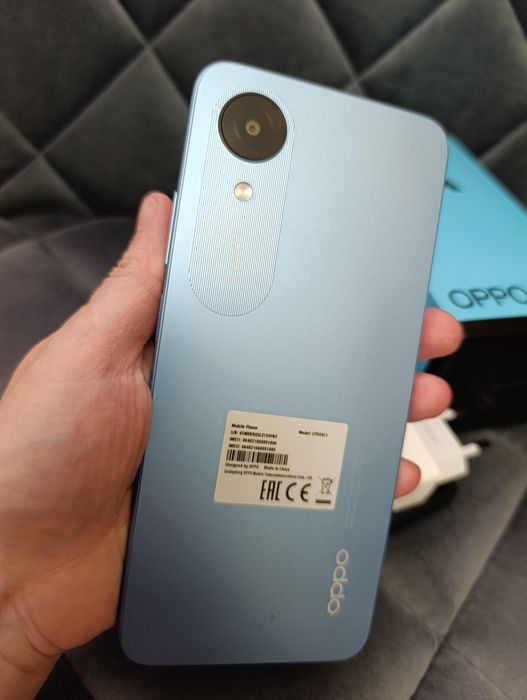 смартфон OPPO A17K в голубом цвете 41000