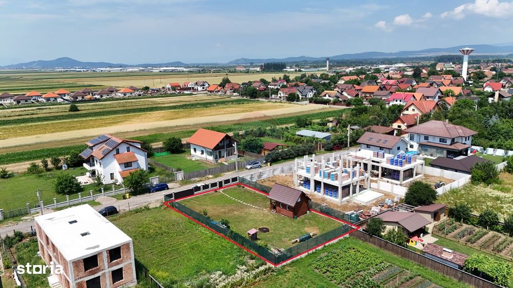 Teren intravilan 609 mp | Împrejmuit | Branșat la utilități | Prejmer