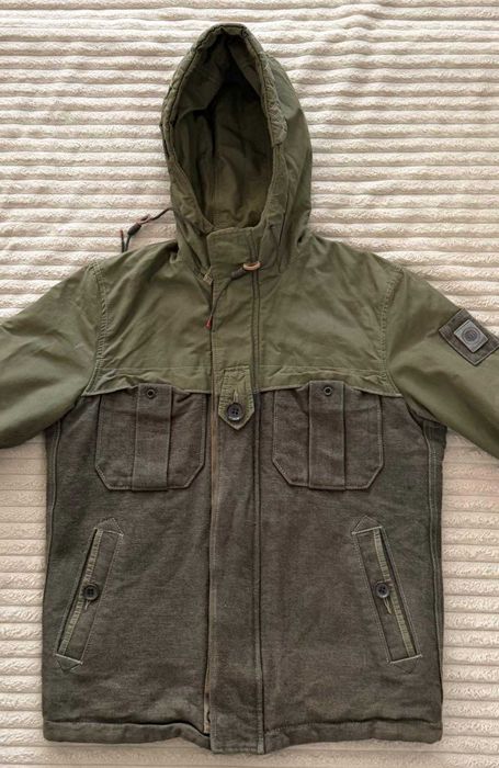 REPLAY jacheta army cu gluga, M