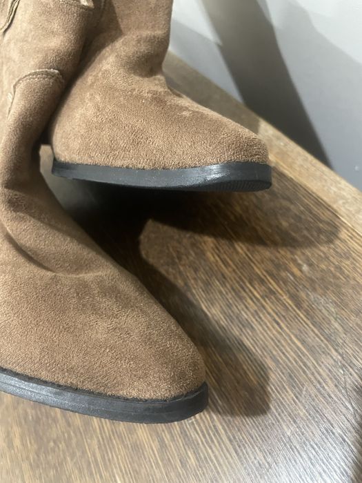 Рыжие сапоги, ботильоны-казаки