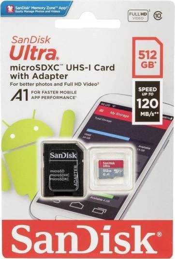 Card de memorie 512GB Sandisk MicroSDXC telefon tableta Nou Sigilat
