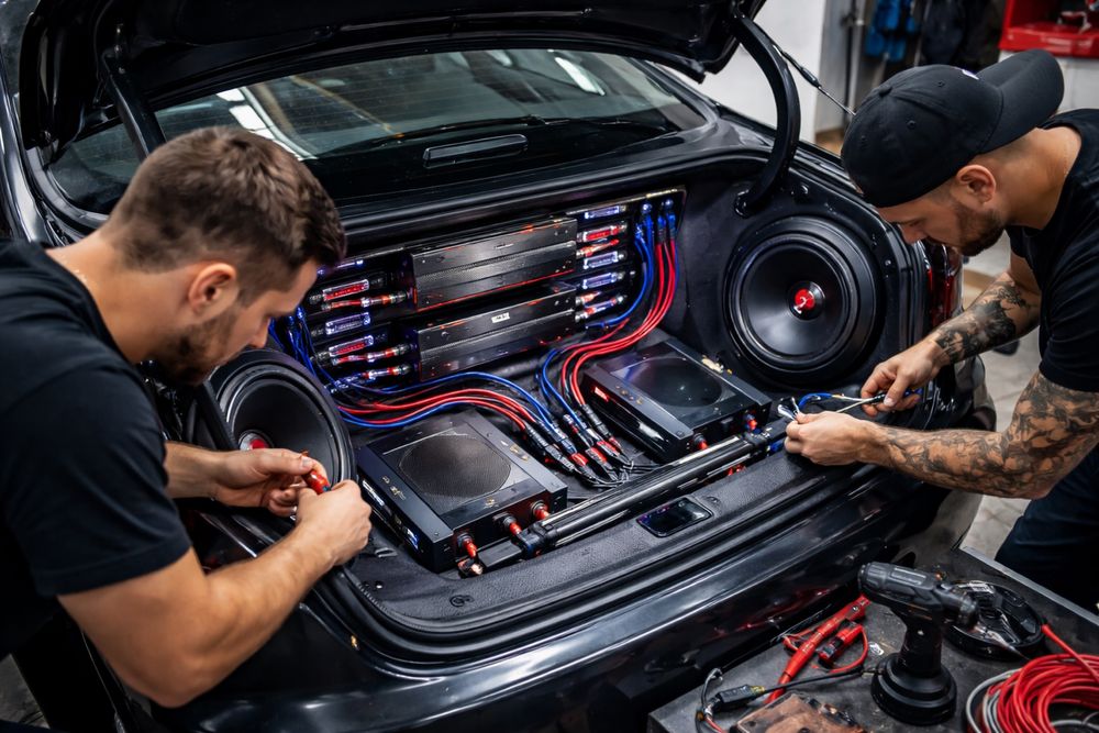 Установка автозвука