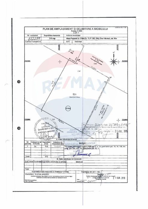 Teren intravilan construibil 315mp Voluntari / Intrarea Popasului