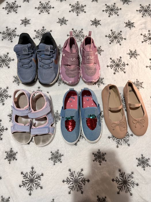 Обувки за момиче nike , fila , h&m 30 номер sinsay