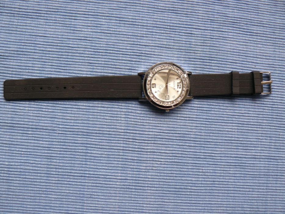 CEAS DAMA "AQUILA" 2 Modele,Mecanism Quartz,Curea Silicon Si Piele Eco,Nou Fara Cutie