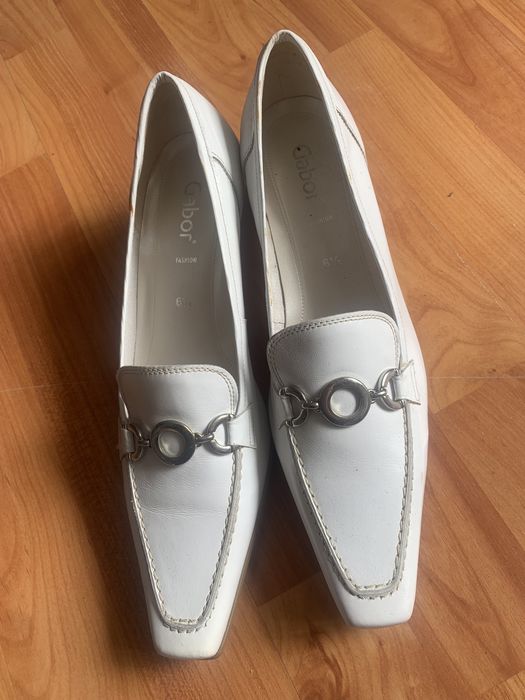 Pantofi albi noi piele naturala - Gabor 40