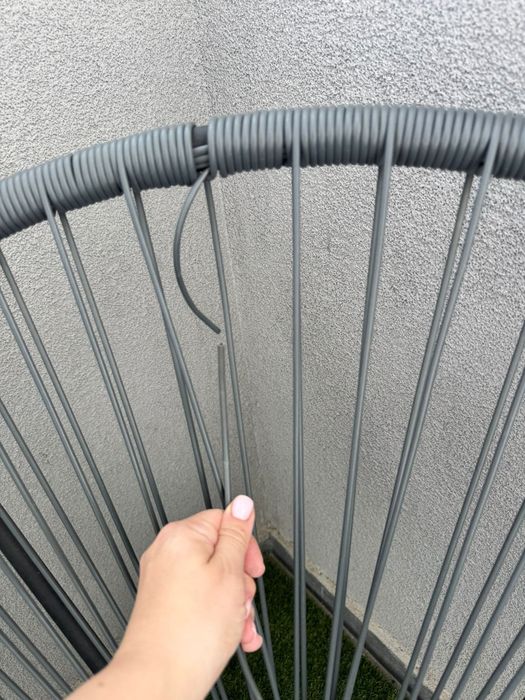 Set balcon/terasa masa cu 2 scaune