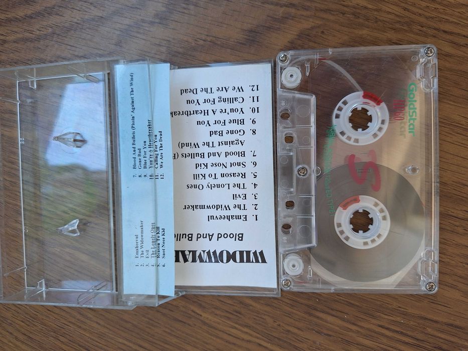 Аудио касета WIDOWMAKER - Blood and Bullets. Качествен студиен запис, кутия, обложка.