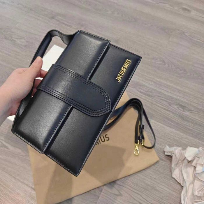 Geantă Jacquemus Le Bambino Neagra din Piele Naturala