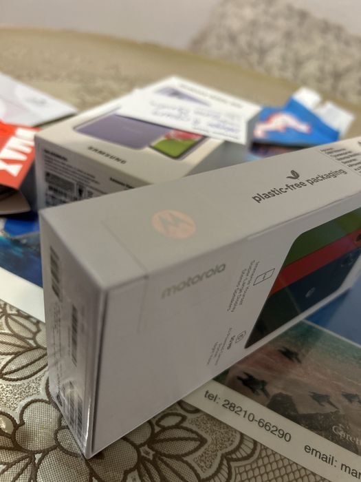 ЧИСТО НОВ, НЕРАЗОПАКОВАН смартфон Motorola Moto G06 (4GB / 256GB, Pantone Tapestry Blue) – 2 години гаранция