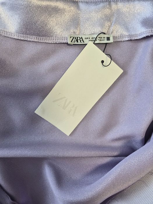 Сатенена пола в лилаво "ZARA "